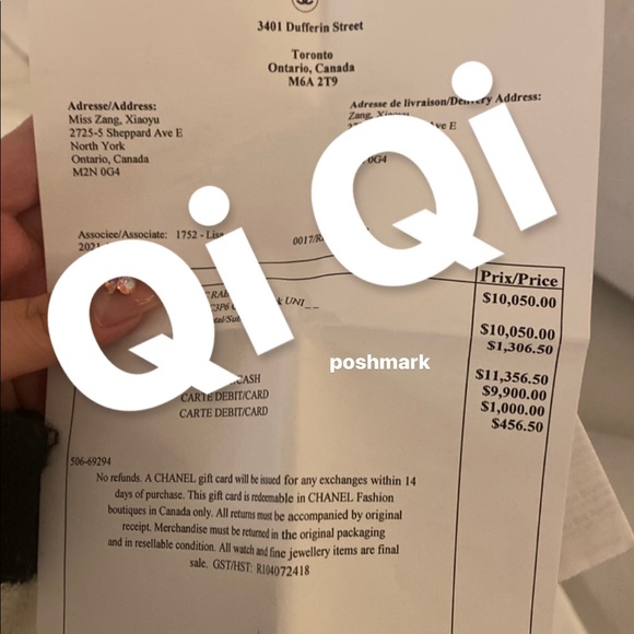 HOLD* Chanel CF classic flap bag small black calf skin sliver - Picture 8 of 10